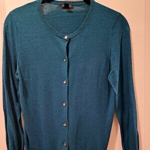 TALBOTS | Pure Cashmere Cardigan Sweater Petite Medium